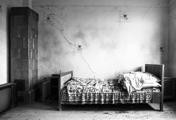 सोडलेले बेडरूम — स्टॉक फोटो, इमेज