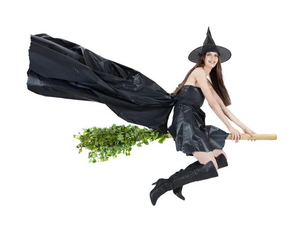 Flying witch — Stock Photo, Image