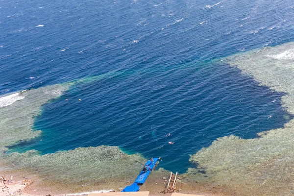 Buraco azul, Dahab, Egito — Fotografia de Stock