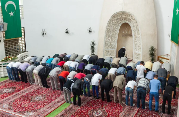 Afternoon prayer in mosque — Stock Photo, Image