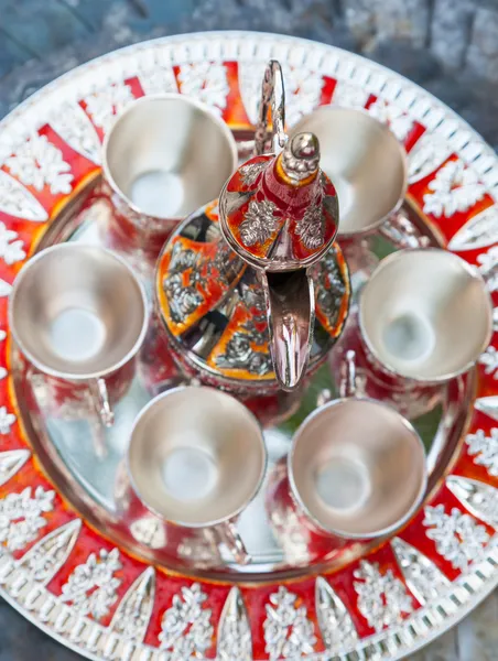 Old Turkish coffee service. — Stock Photo, Image