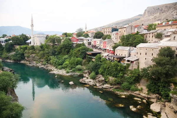 City of Mostar nad river Neretva — Stock Photo, Image