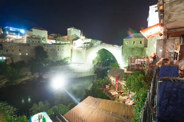 Il vecchio ponte sul fiume Neretva — Foto Stock