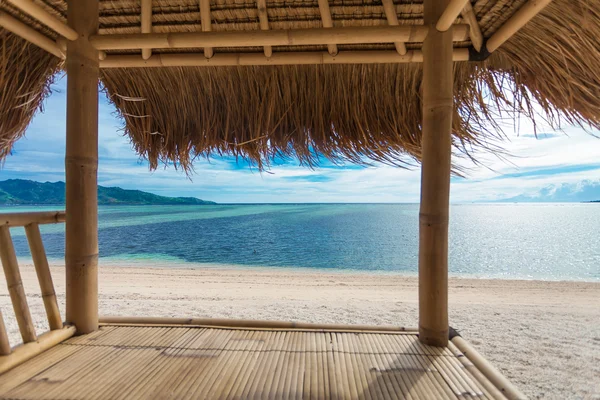 Seaview from bamboo hut — Stock Photo, Image