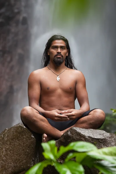 Man Meditating — Stock Photo, Image