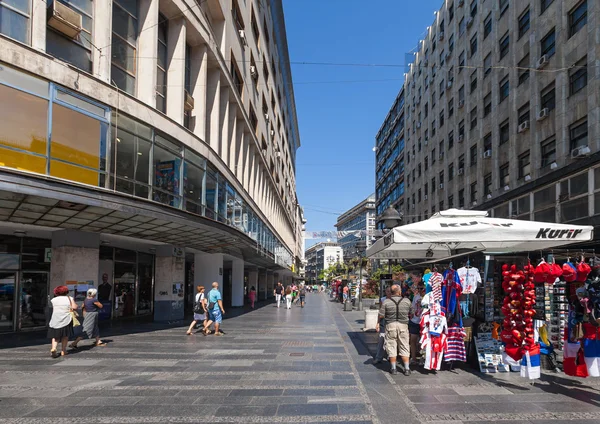 Knez mihailova straat — Stockfoto