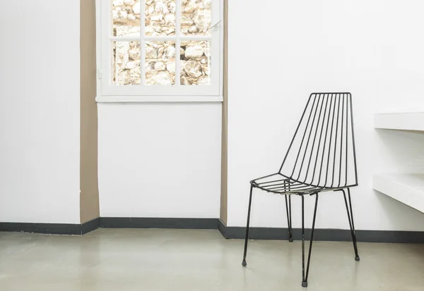 Židle vyrobené z drátů — Stock fotografie