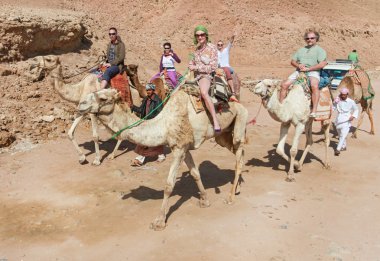 turistler deve sürme