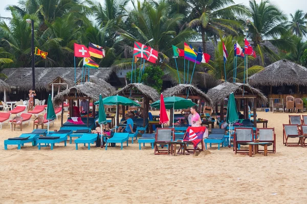 Bar salón en la playa de Hikkaduwa —  Fotos de Stock