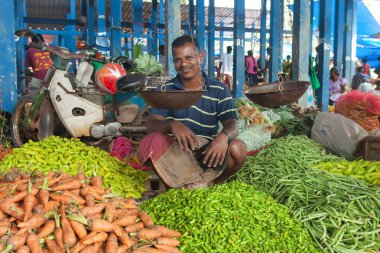 sebze satan yerel sokak satıcısı