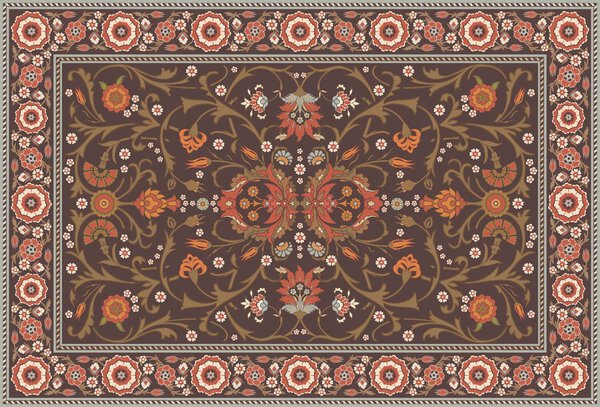 All-over Floral Rug Layout