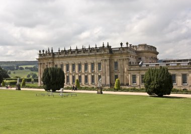 bir görünümünü chatsworth house, Büyük Britanya