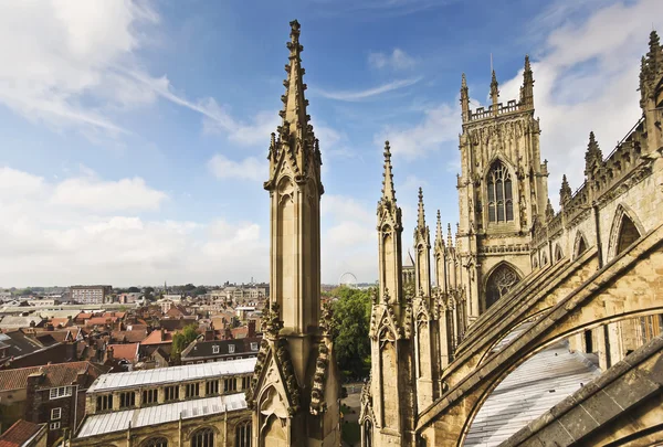 Een mening van york york minster — Stockfoto