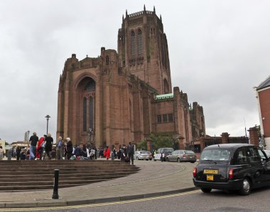 After a Graduation Held at Liverpool Cathedral clipart