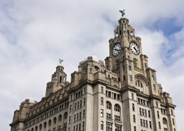 A Pair of Liver Birds on the Royal Liver Building clipart