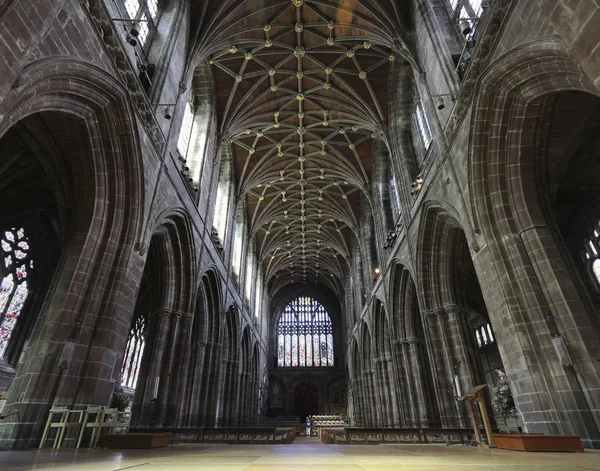Um olhar dentro Chester Cathedral, Cheshire, Inglaterra — Fotografia de Stock