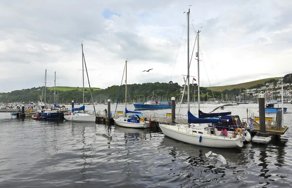 Bir atış, dartmouth harbor, devon, İngiltere — Stok fotoğraf