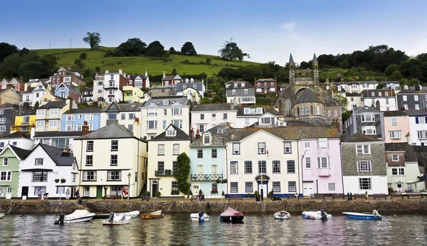 A Shot of Dartmouth Houses, Devon, Inglaterra — Fotografia de Stock