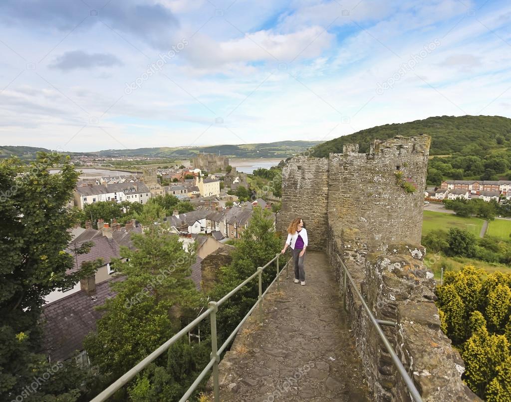 A Woman on the City Wall, Conwy