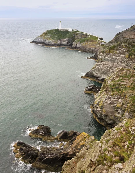 A View of South Stack Lighthouse, Wales — Stock Photo, Image