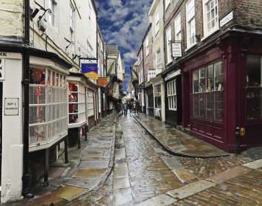 A Look at the Shambles, York, England clipart