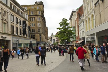 Bir vuruşta church street, liverpool, İngiltere