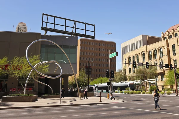 Uma olhada no centro da cidade em Phoenix, Arizona — Fotografia de Stock