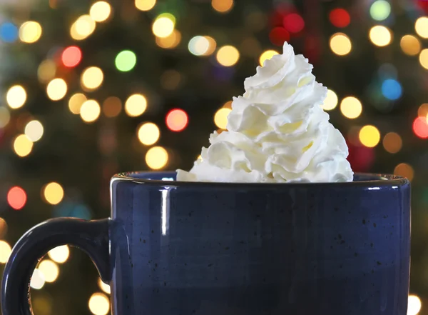 A Mug of Hot Chocolate at Christmas — Stock Photo, Image