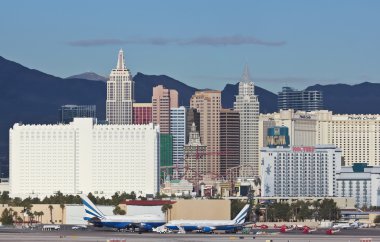 A New York Casino View from McCarran Airport clipart