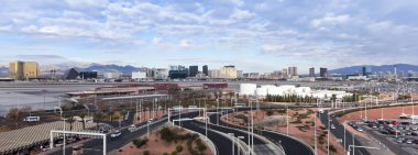 mccarran las vegas şeridi görünümünden