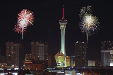 stratosfer fireworks görünümünü mccarran Uluslararası Havalimanı