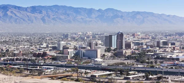 şehir merkezinde bir havadan çekim tucson, arizona