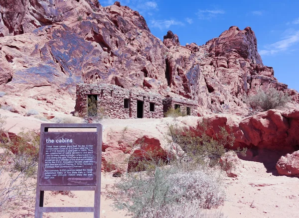A Cabin at the Valley of Fire State Park — Stock Photo, Image