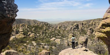 bir kadına chiricahua Ulusal Anıtı