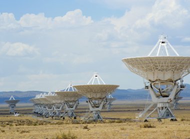A Very Large Array Scene in New Mexico clipart