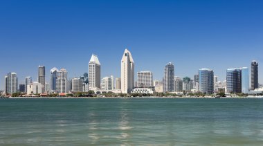 san diego Körfezi ve şehir merkezinde bir görünüm