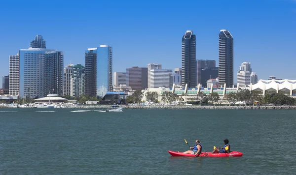A Kayak's View of San Diego Bay and Downtown — Stock Photo, Image