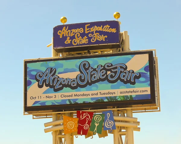 Un signe coloré Arizona State Fair, Phoenix — Photo