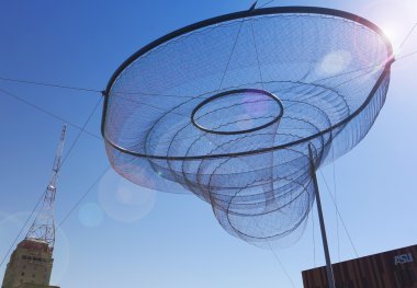 bir Anka kuşu heykel, onun sırrı sabır.