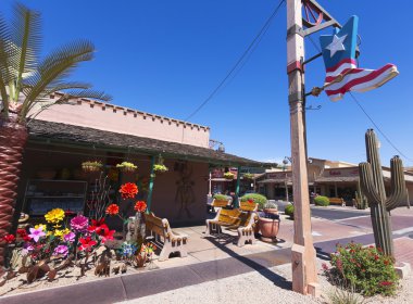 eski şehir butikler, scottsdale, arizona'nın bir atış