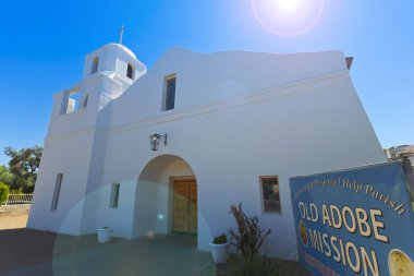 eski bir adobe misyon vurdu, scottsdale, arizona
