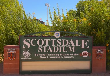A Scottsdale Stadium Shot, Scottsdale, Arizona clipart