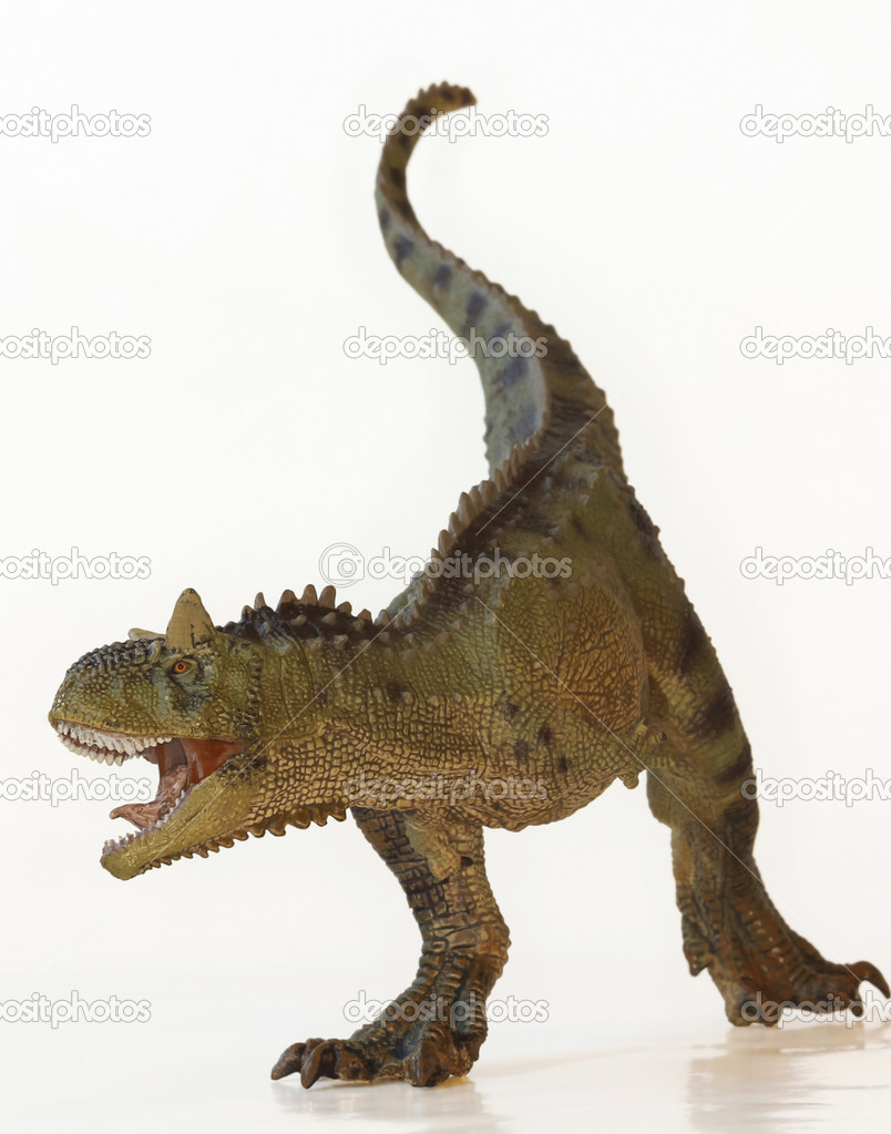 En kött äter carnotaurus dinosaurie, kött äter bull ...