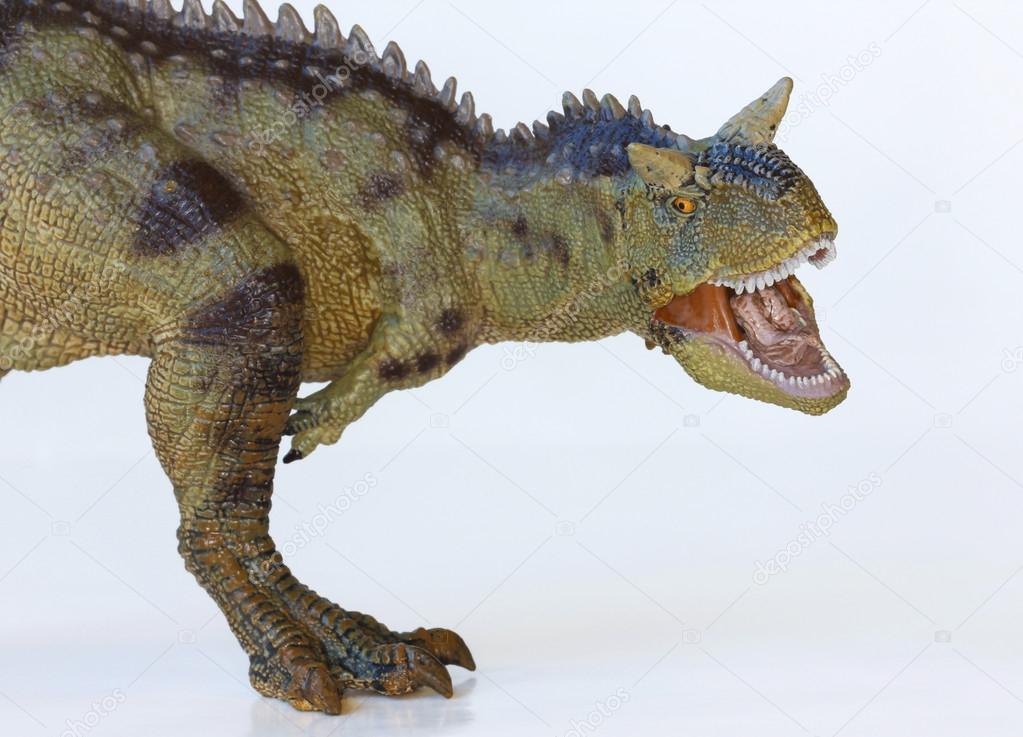 A Flesh Eating Carnotaurus Dinosaur, Meat Eating Bull — Stock Photo
