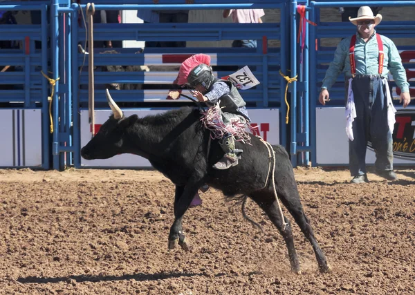 A La Fiesta De Los Vaqueros Junior Rodeo — Stock Photo, Image