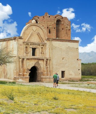 eski bir misyon tumacacori Milli Tarih Parkı