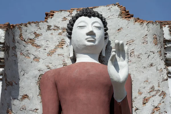 Beautiful white buddha in Thailand. — Stock Photo, Image