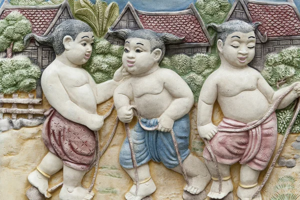 Thai art wall — Stock Photo, Image