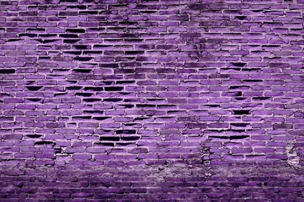 Lila grobe Grunge Backsteinwand Hintergrund — Stockfoto