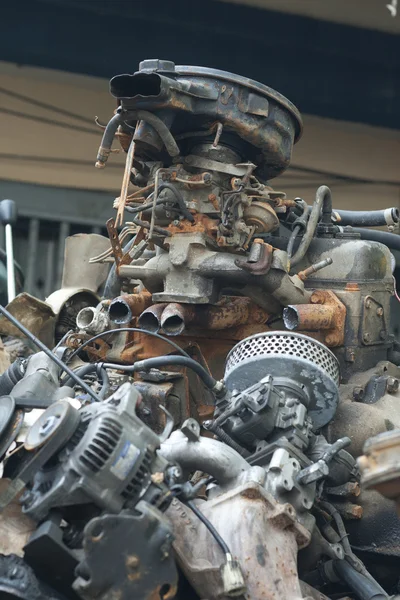 Scrap metal from car engine — Stock Photo, Image